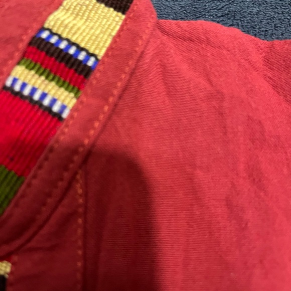 New WOT Boys Size 8 Guayabera Dark maroon Color . - Picture 6 of 11